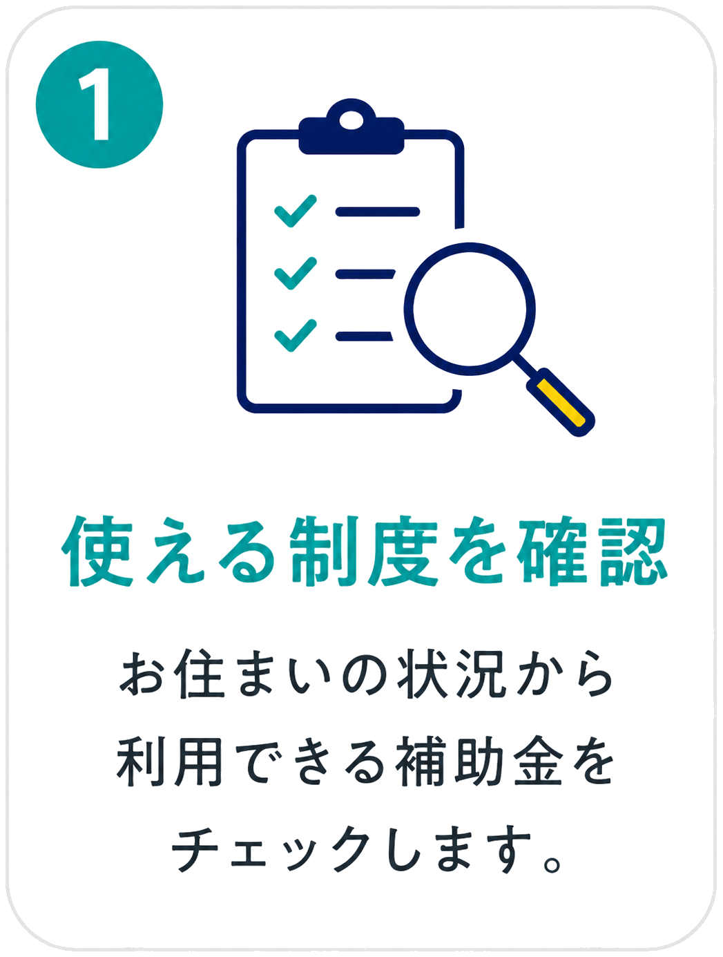 1 使える制度を確認